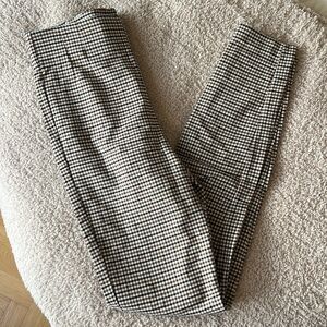 gingham print pant